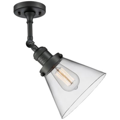 Zachary Glass Adjustable Semi-Flushmount