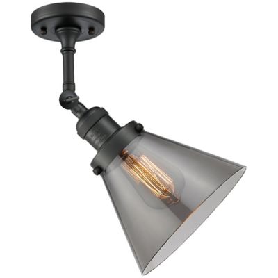 Zachary Glass Adjustable Semi-Flushmount