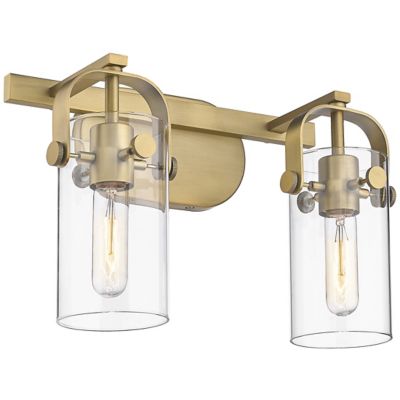 Brass Industrial Bathroom + Vanity Lighting Fixtures at Lumens