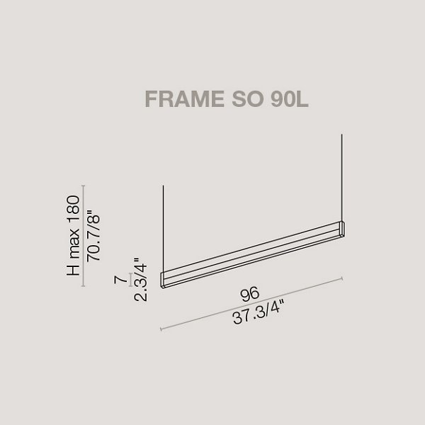 Frame SO LED Linear Suspension