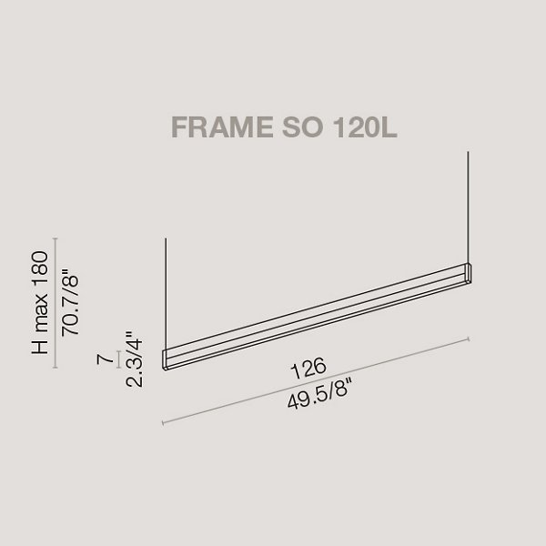 Frame SO LED Linear Suspension