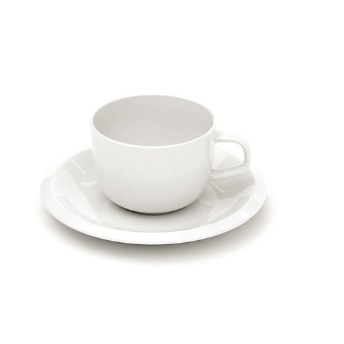Raami White Cup And Saucer