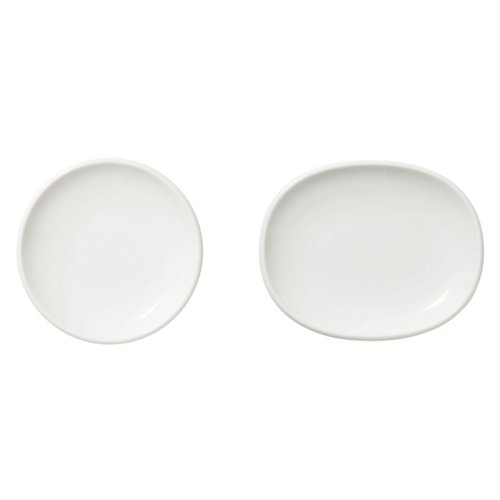 Raami White Small Plate Set of 2