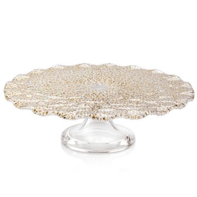 Special Footed Scallopped Cake Stand