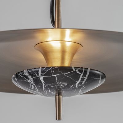 Shown in Black Marble finish, detail view