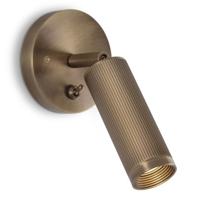 Spot Switched Wall Sconce (Antique Brass) - OPEN BOX