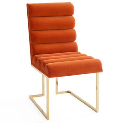 Channeled Goldfinger Dining Side Chair