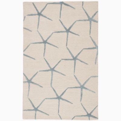 Coastal Resort Starfishing Rug