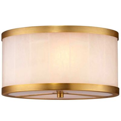 Upsala Alabaster Flushmount