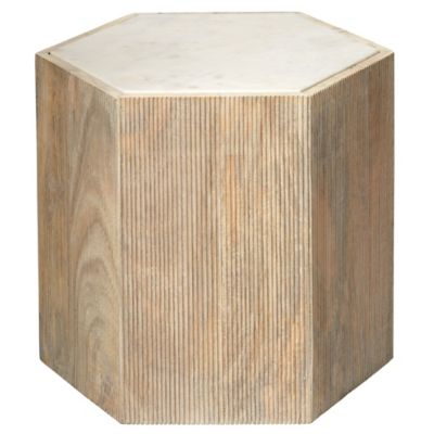 Argan Hexagon Side Table