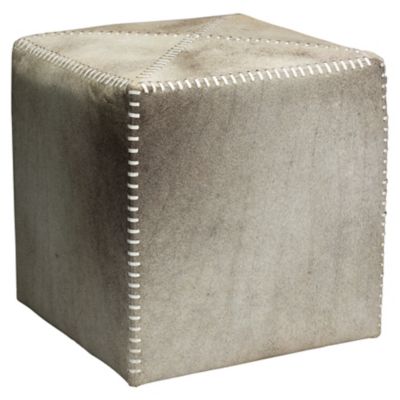 Hair on Hide Ottoman