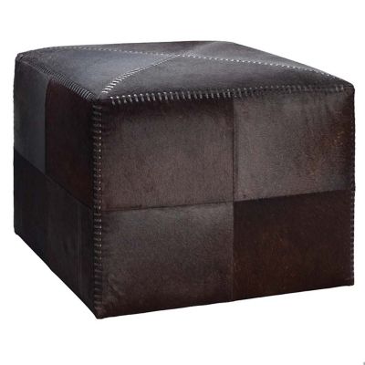 Hair on Hide Ottoman