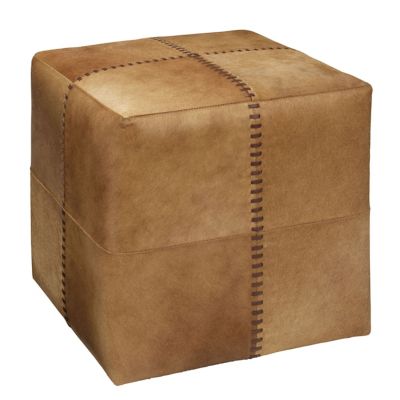 Hair on Hide Ottoman