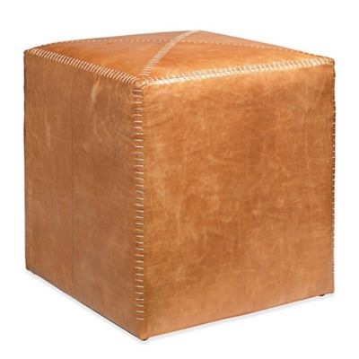 Leather Ottoman