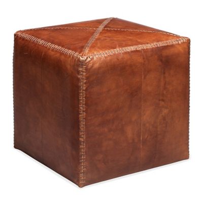 Leather Ottoman