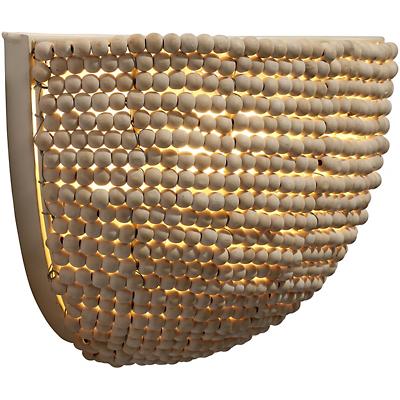 Barnacle Beaded Demi Lune Wall Sconce