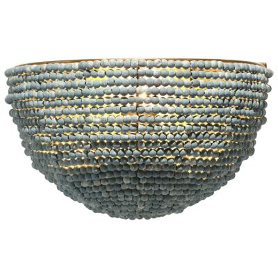 Barnacle Beaded Demi Lune Wall Sconce