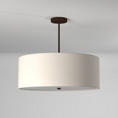 Shown in Dark Bronze finish, White Shade color, 24-inch size