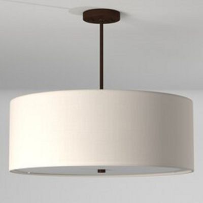 Shown in Dark Bronze finish, White Shade color, 24-inch size