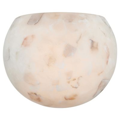 Alabaster Rocks Globe Wall Sconce