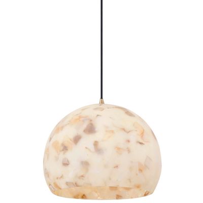 Alabaster Rocks Globe Pendant
