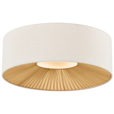 Textile Warren Drum Flushmount