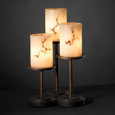 LumenAria Dakota Table Lamp (Flat Rim|Dark Bronze)-OPEN BOX