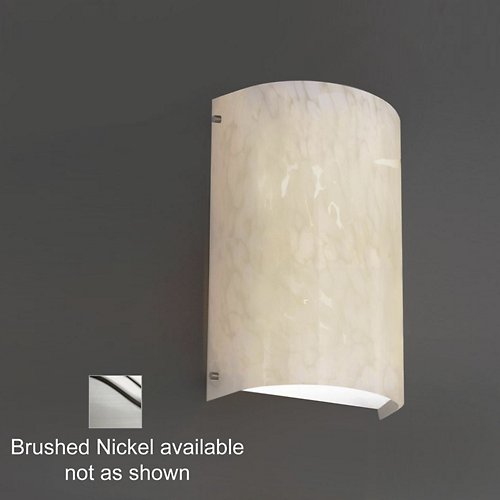 Fusion Finials LED Wall Sconce (Droplet/Nickel) - OPEN BOX