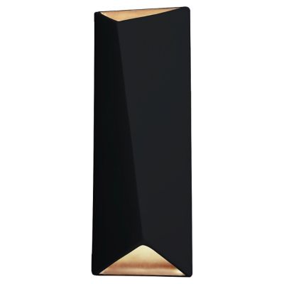 Ambiance Diagonal Rectangle Open Top and Bottom LED Wall Sconce