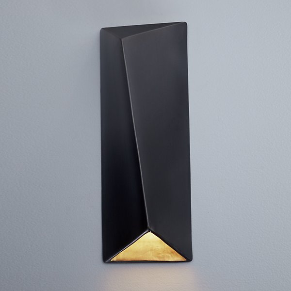 Ambiance Diagonal Rectangle Closed Top Outdoor LED Wall Sconce