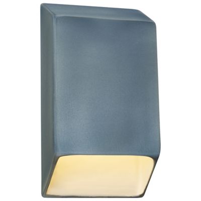 Ceramics ADA Tapered Rectangle Outdoor LED Wall Sconce (Closed Top)