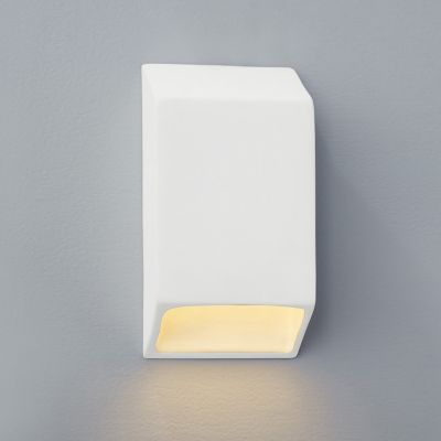Ceramics ADA Tapered Rectangle Outdoor LED Wall Sconce (Closed Top)