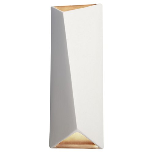 Ambiance Diagonal Rectangle LED Wall Sconce (White)-OPEN BOX