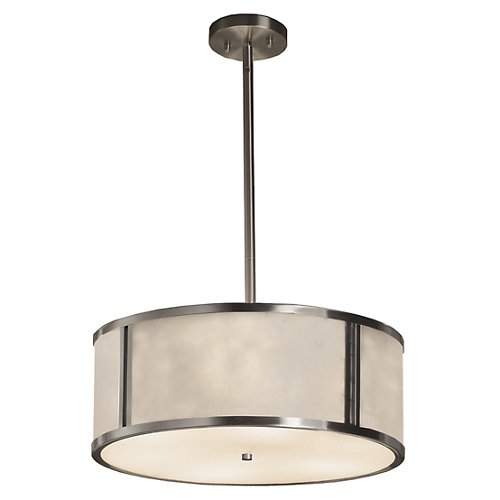 Clouds Tribeca Drum Pendant (Brushed Nickel/18 In)-OPEN BOX