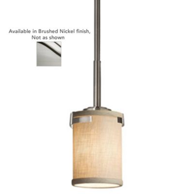 Textile Atlas Mini Pendant (Nickel|Incand) - OPEN BOX