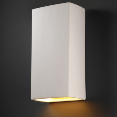 Rectangle Wall Sconce (Bisque|Large|Downlight) - OPEN BOX