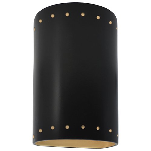 Ambiance ADA Cylinder Perforated Outdoor LED Wall Sconce - Open Top & Bottom