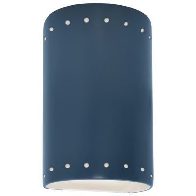 Ambiance ADA Cylinder Perforated Outdoor LED Wall Sconce - Open Top & Bottom