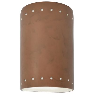 Ambiance ADA Cylinder Perforated Outdoor LED Wall Sconce - Open Top & Bottom