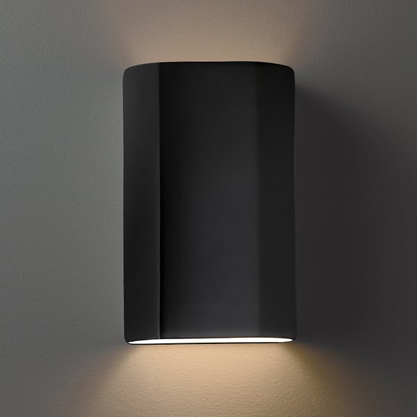 Ambiance ADA Flat Cylinder LED Outdoor Wall Sconce - Open Top & Bottom