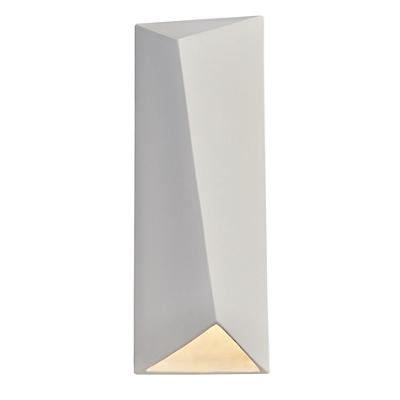 Ambiance Diagonal Rectangular LED Outdoor Wall Sconce - Closed Top