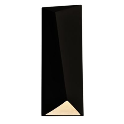 Ambiance Diagonal Rectangular LED Outdoor Wall Sconce - Closed Top