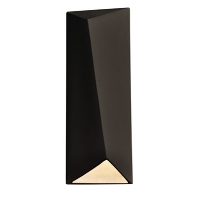 Ambiance Diagonal Rectangular LED Outdoor Wall Sconce - Closed Top