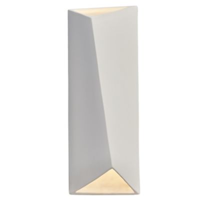 Ambiance Diagonal Rectangular LED Wall Sconce - Open Top & Bottom