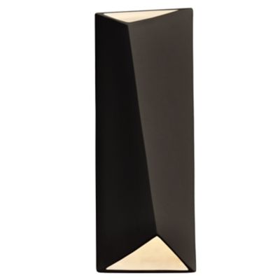 Ambiance Diagonal Rectangular LED Wall Sconce - Open Top & Bottom
