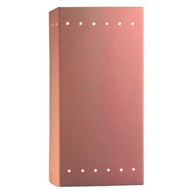 Ambiance ADA Rectangular Perforated LED Outdoor Wall Sconce - Open Top & Bottom