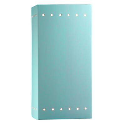 Ambiance ADA Rectangular Perforated LED Outdoor Wall Sconce - Open Top & Bottom