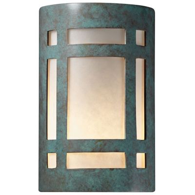 Ambiance Craftsman Window Outdoor Wall Sconce - Closed Top & Bottom