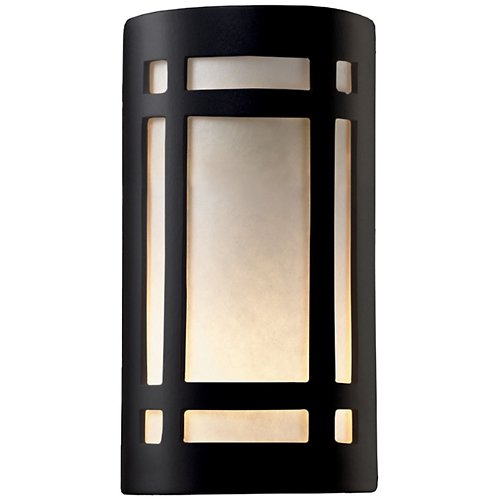 Ambiance Craftsman Window Outdoor Wall Sconce - Closed Top & Bottom