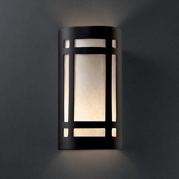 Ambiance Craftsman Window Outdoor Wall Sconce - Closed Top & Bottom